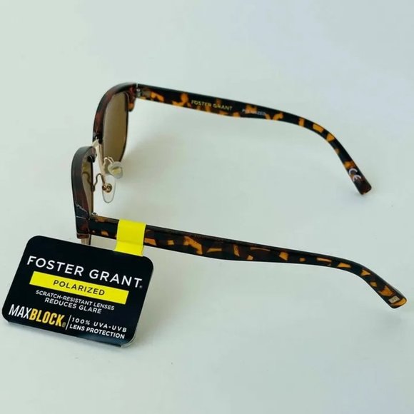 SG00273 Foster Grant Polarized Maxblock , Womens Sunglasses Gold & Brown - Picture 3 of 6